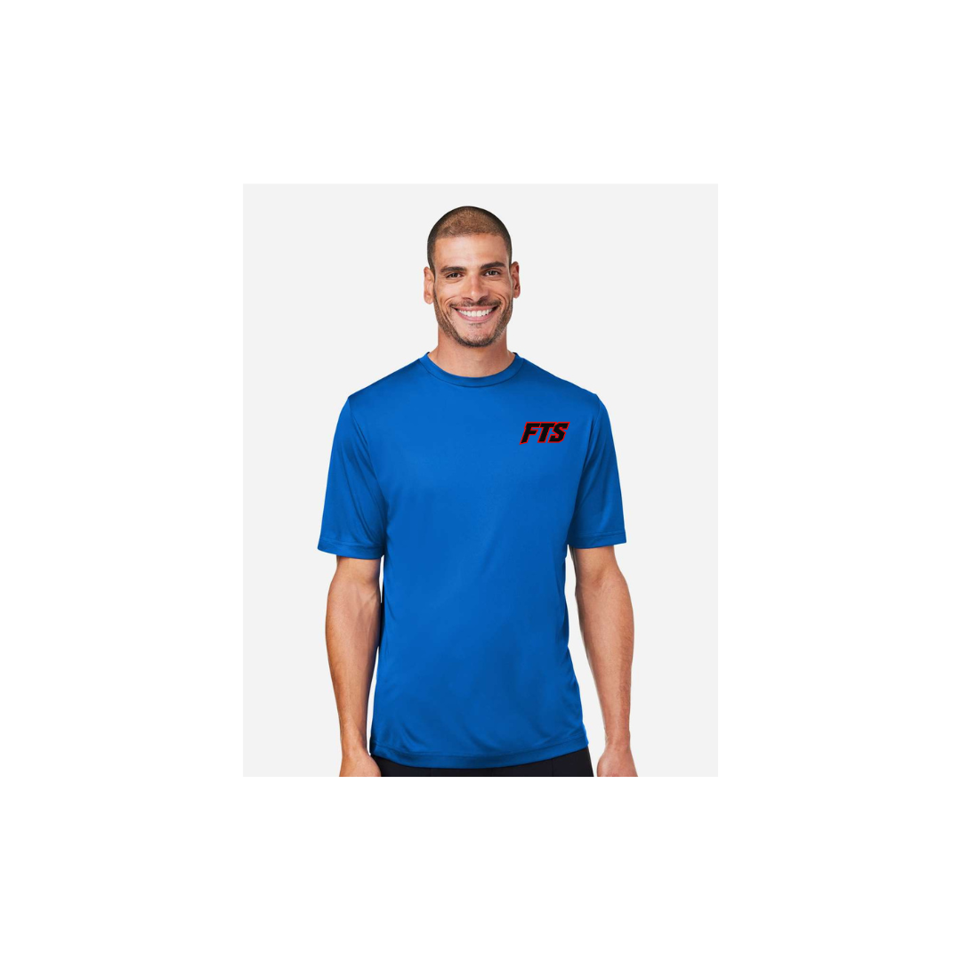 FTS Net Red – Men's Short Sleeve in True Royal - front logo view
