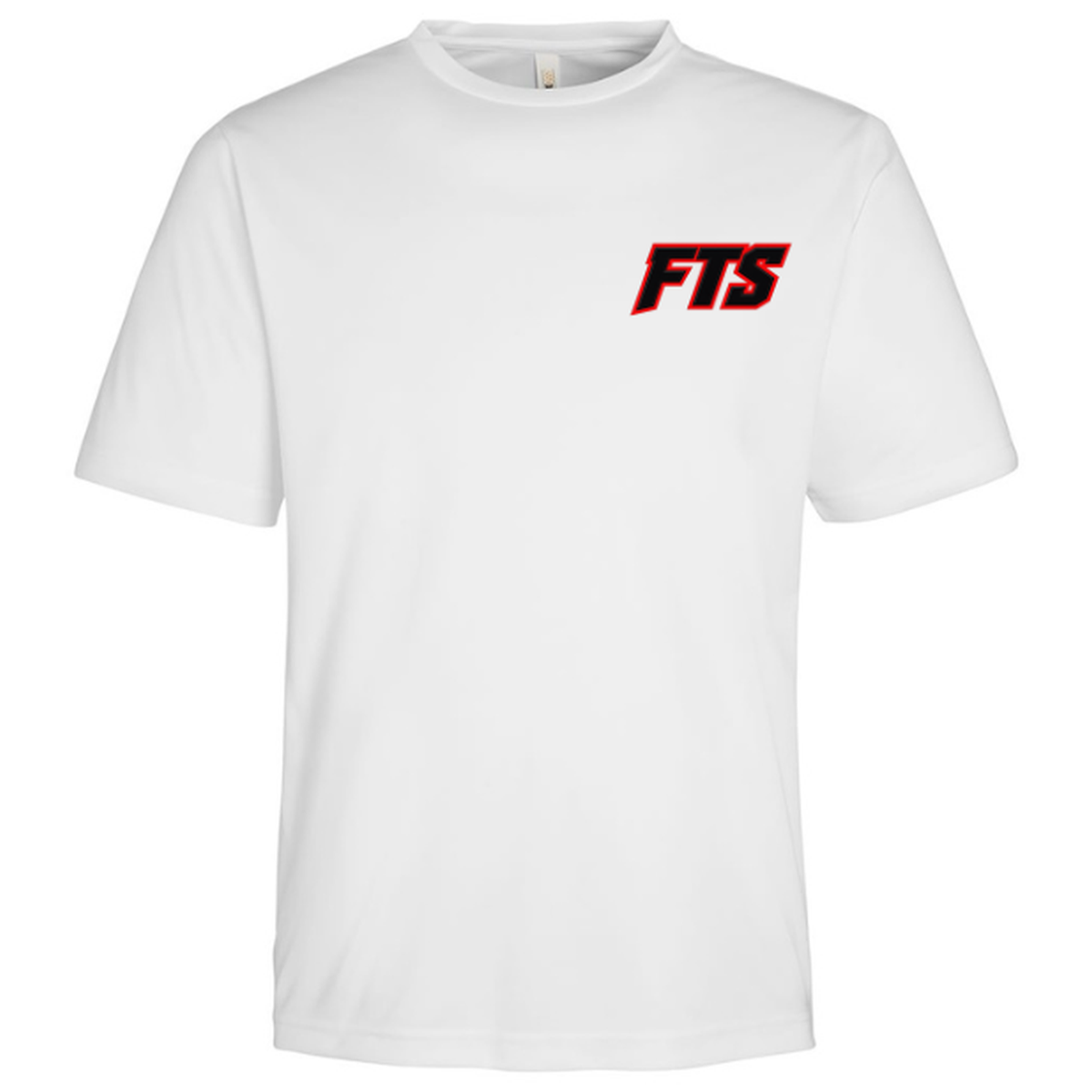 FTS Net Red – Men's Short Sleeve - White - Front