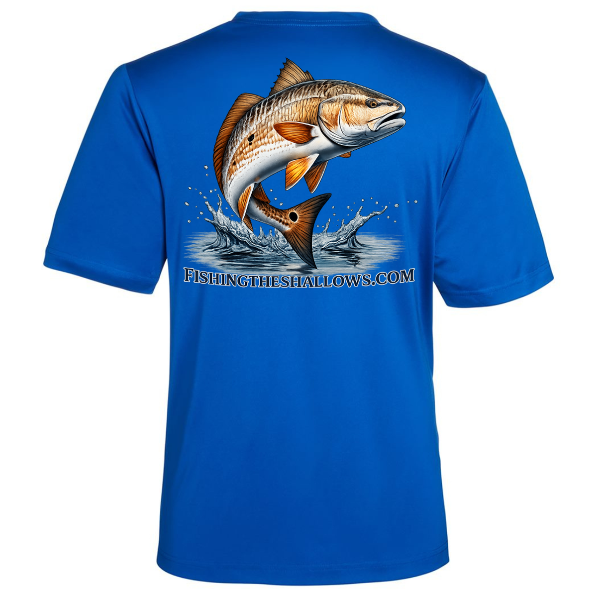 Redfish Art – Men's Short Sleeve - True Royal - Back