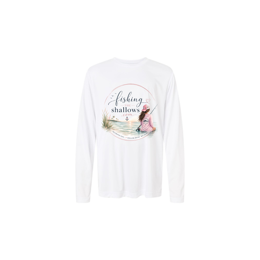 Sitting Girl – Girls Long Sleeve — back