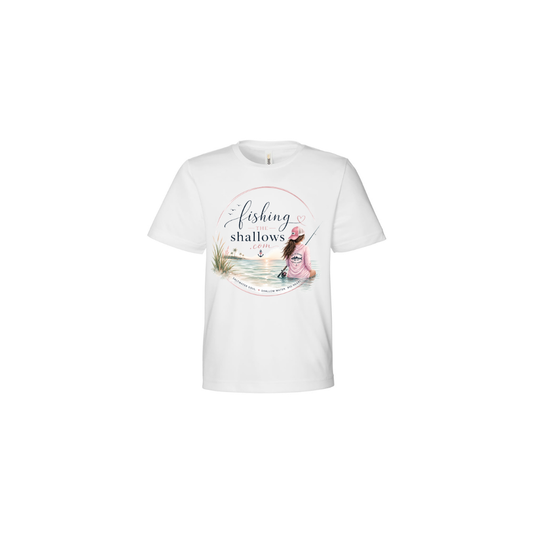 Sitting Girl – Girls Short Sleeve — back