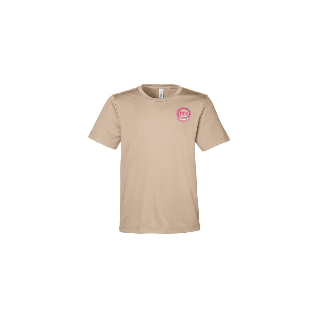 Daddy Daughter – Girls Short Sleeve in Stone - front logo view