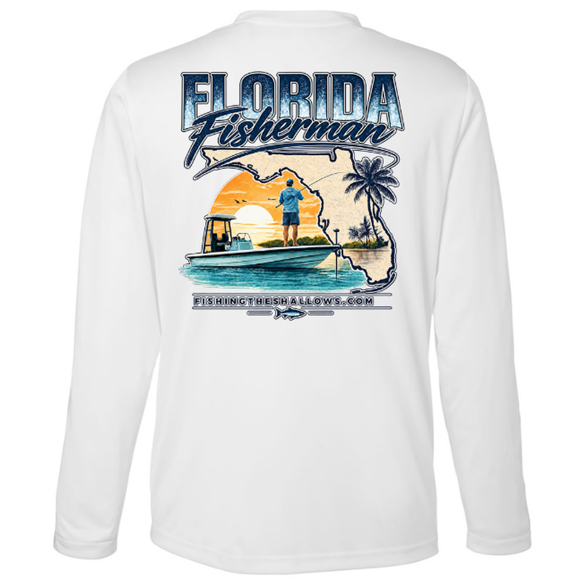 Florida Fisherman – Men's Long Sleeve - back view