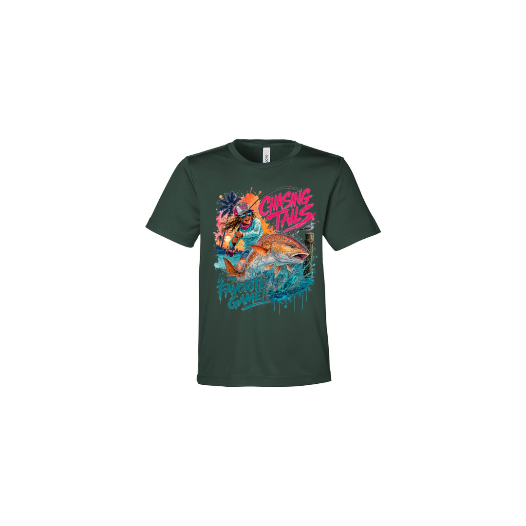 Girl Games – Girls Short Sleeve in Forest - back view