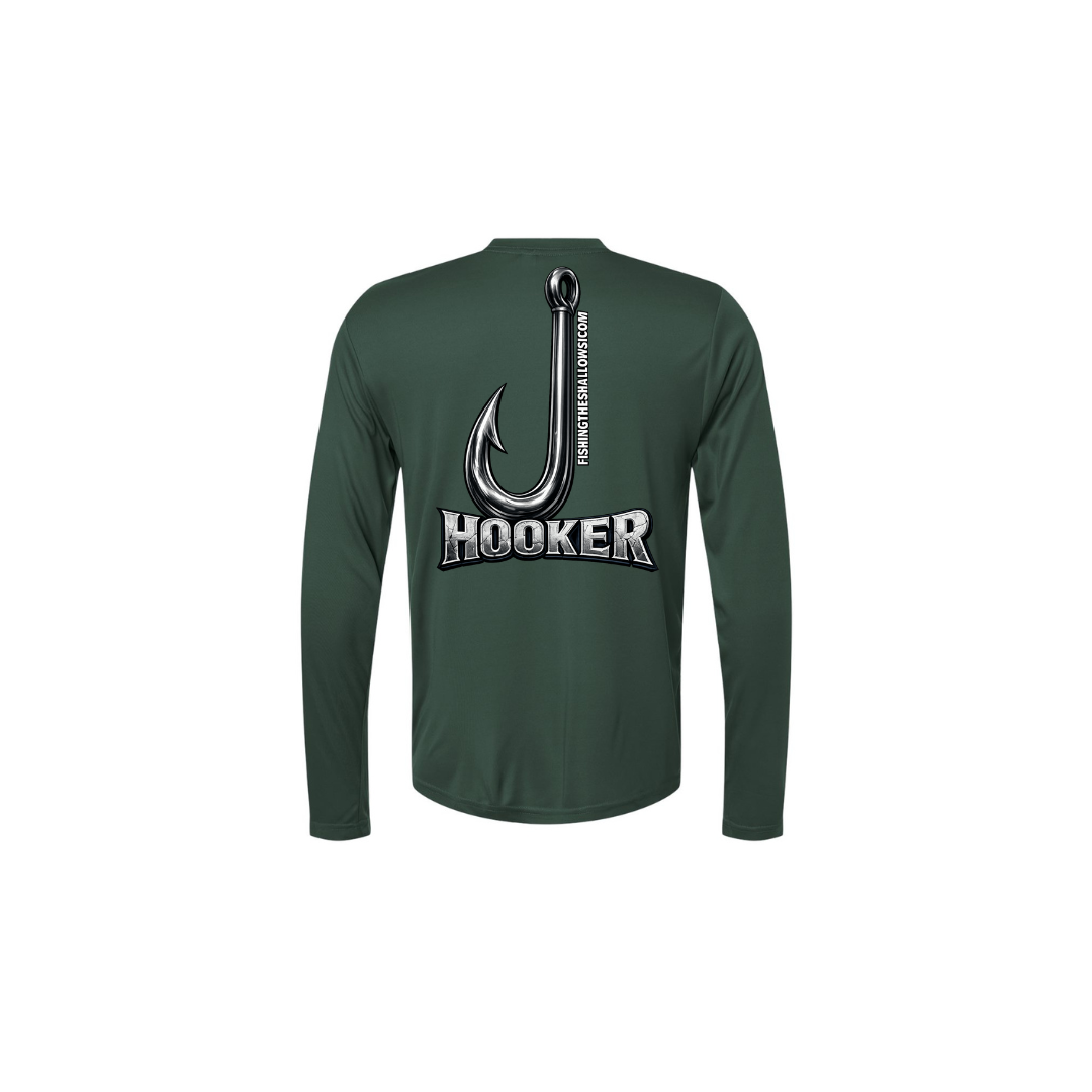 Hooker – Men's Long Sleeve in Forest - back view
