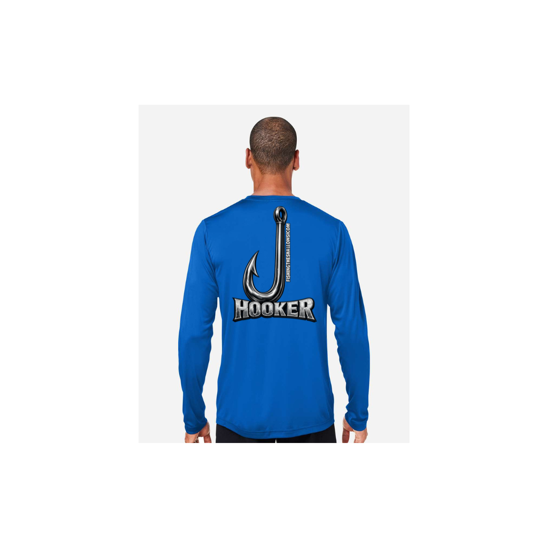Hooker – Men's Long Sleeve in True Royal - back view