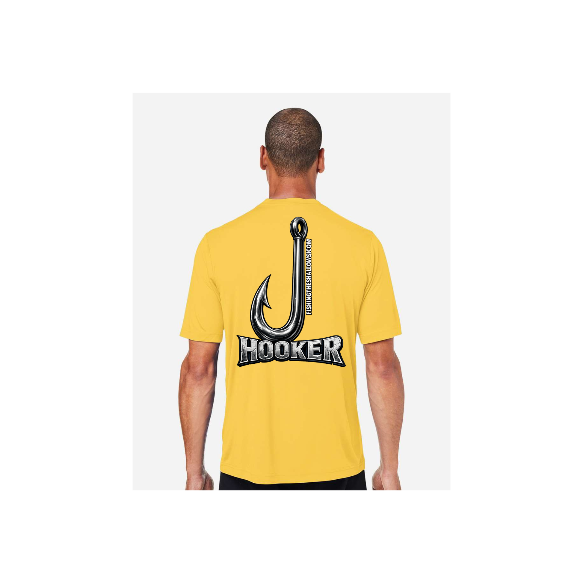 Hooker – Men's Short Sleeve in Campus Gold - back view