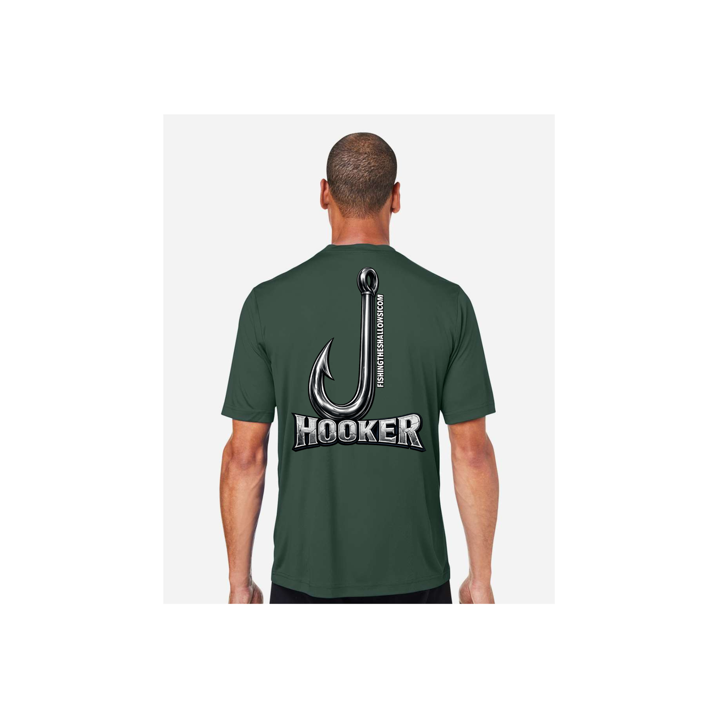 Hooker – Men's Short Sleeve in Forest - back view