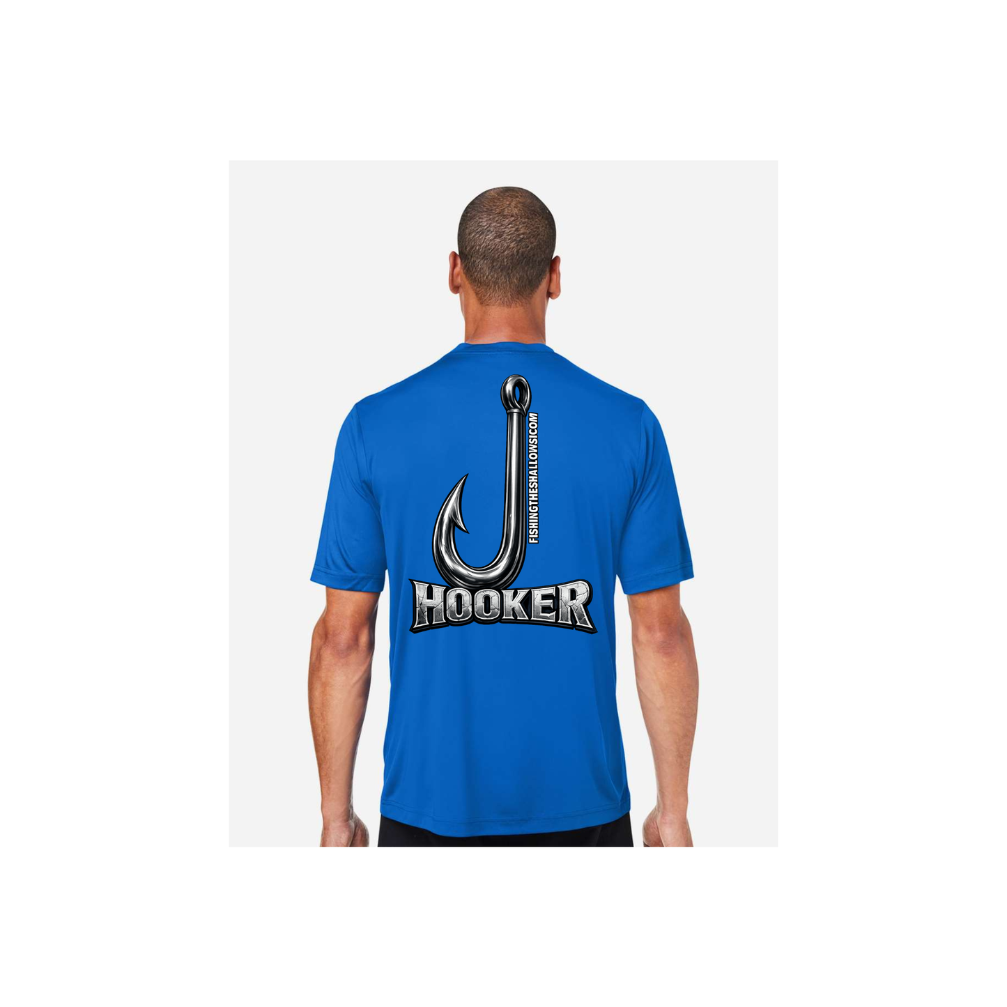 Hooker – Men's Short Sleeve in True Royal - back view
