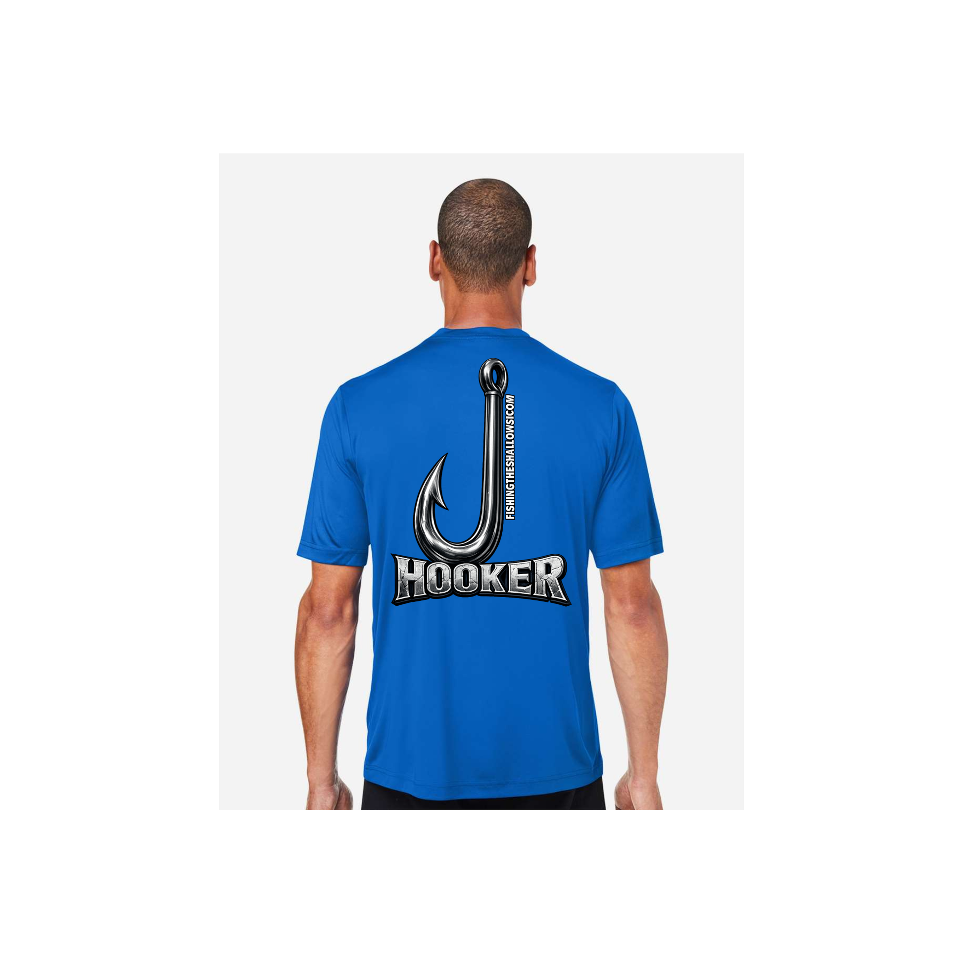 Hooker – Men's Short Sleeve in True Royal - back view
