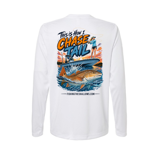 This Is How I Chase Tail – Women's Long Sleeve — back