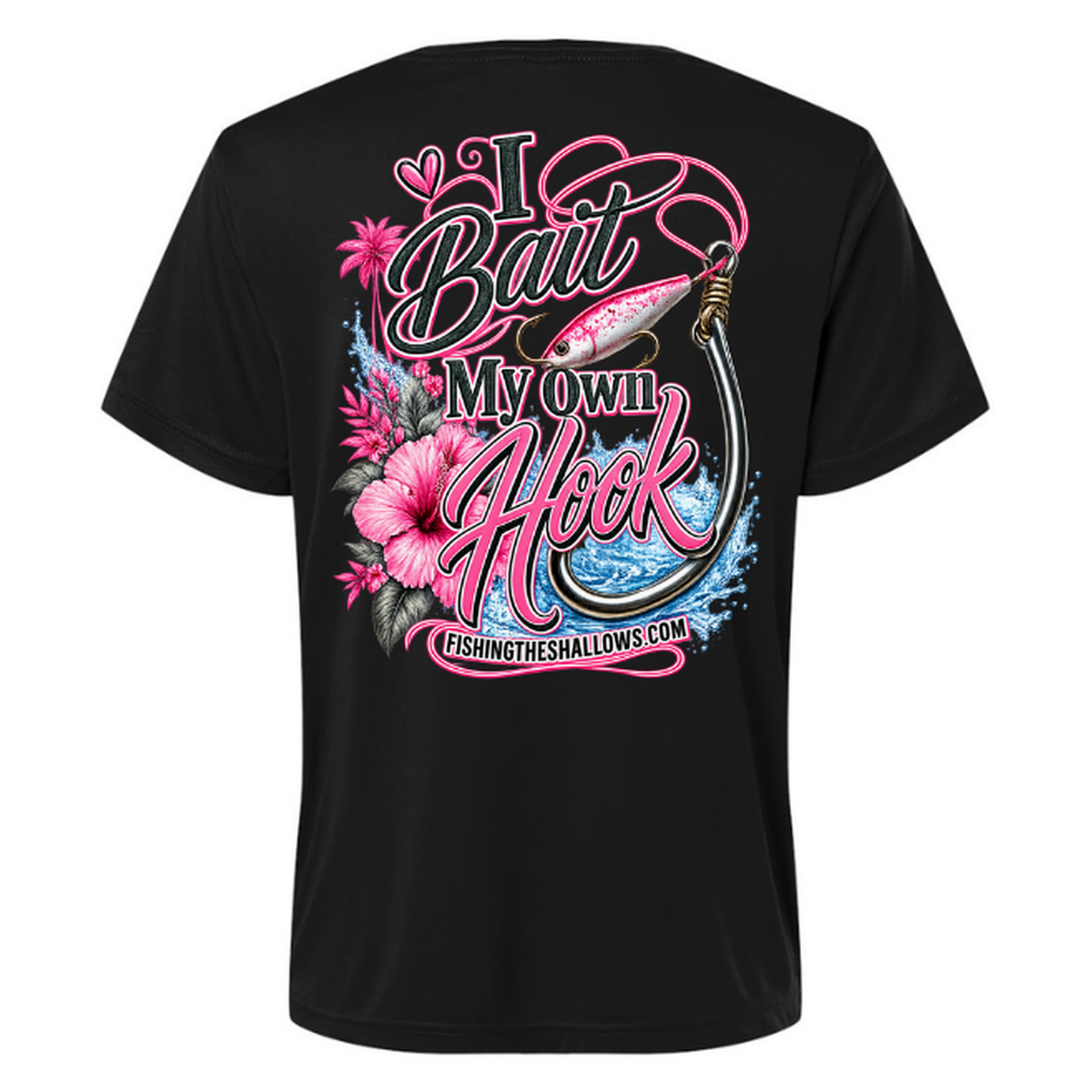 I Bait – Women's Short Sleeve - Black - Back