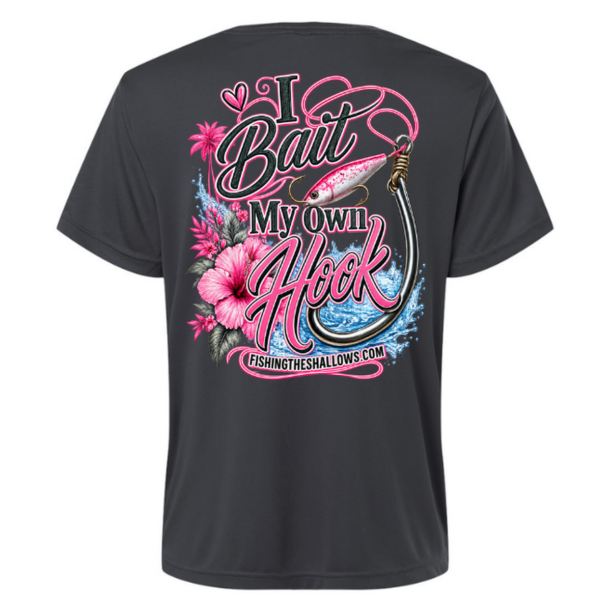 I Bait – Women's Short Sleeve - Carbon - Back