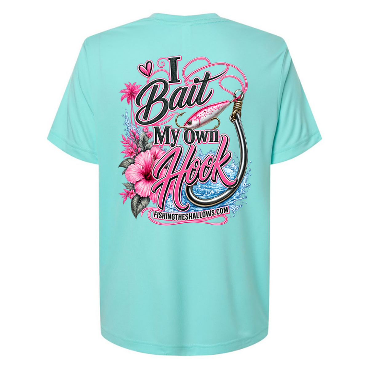I Bait – Women's Short Sleeve - Sea Glass - Back