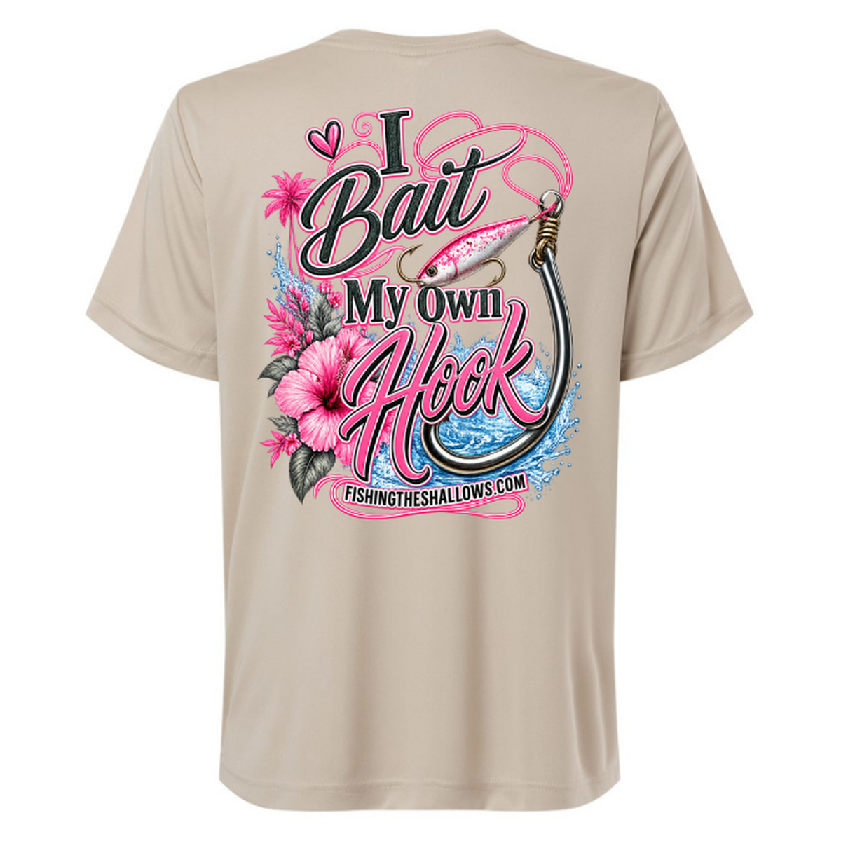 I Bait – Women's Short Sleeve - Stone - Back