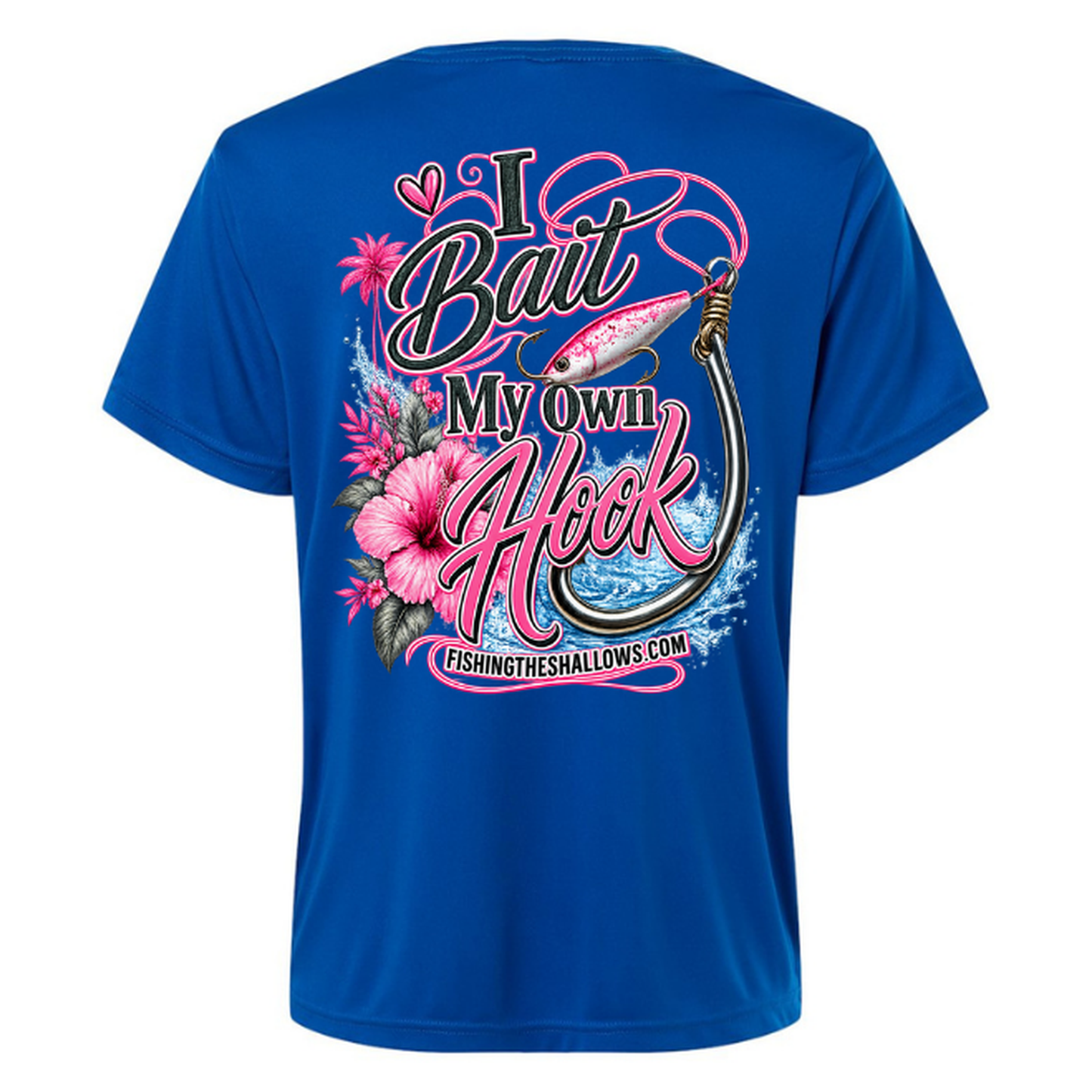 I Bait – Women's Short Sleeve - True Royal - Back