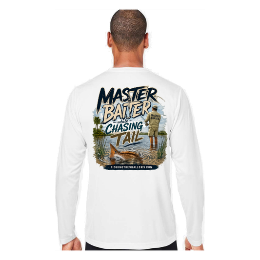 Master Baiter While Chasing Tail – Men's Long Sleeve — back