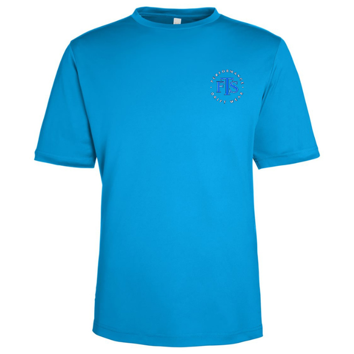 Redfish Art – Men's Short Sleeve - Electric Blue - Front