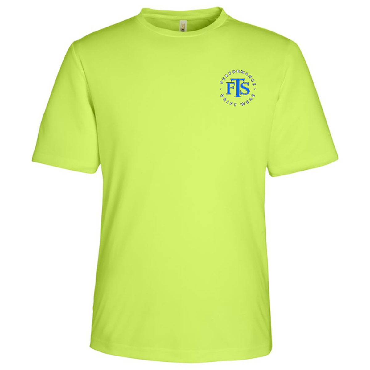Redfish Art – Men's Short Sleeve - Safety Yellow - Front