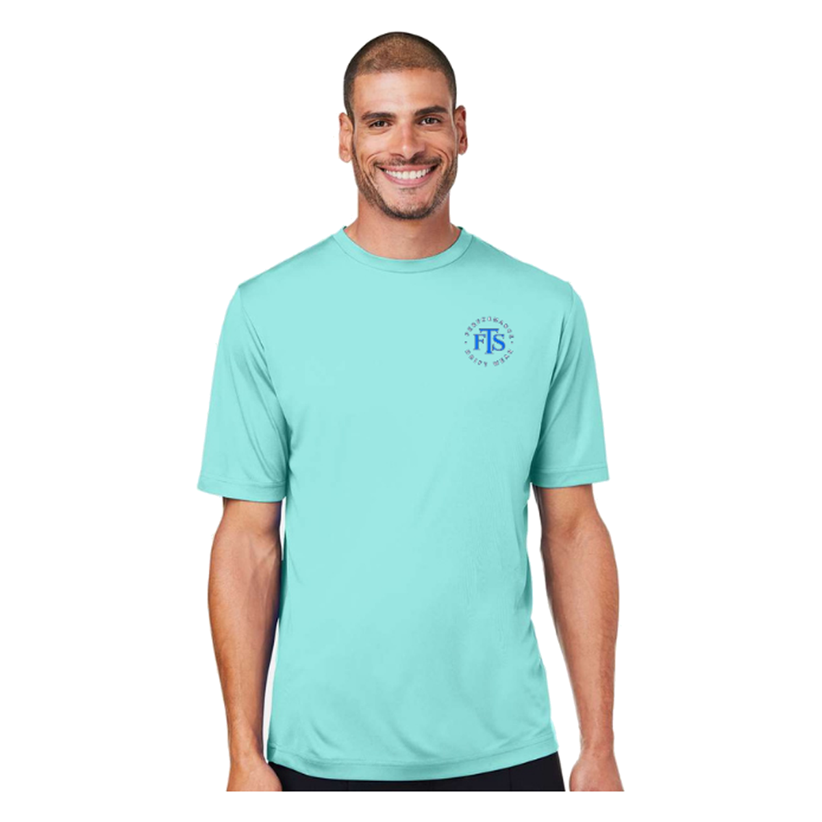 Florida FTS SS in Sea Glass, front view - mens short sleeve performance fishing shirt by Fishing The Shallows