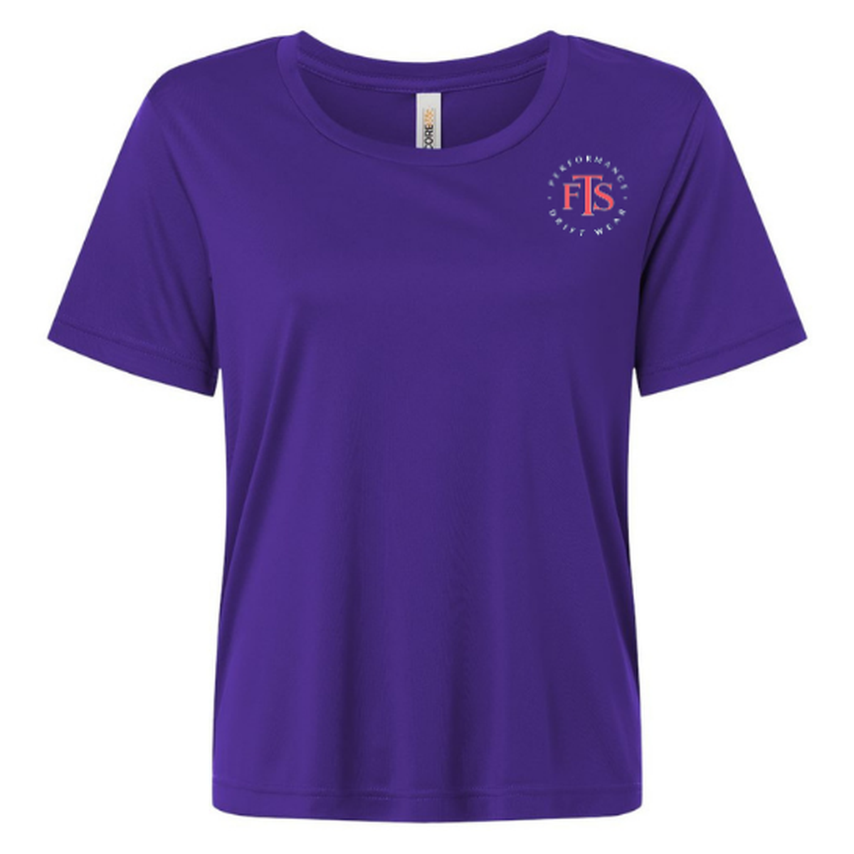 Saltwater Sweetheart SS in Campus Purple, front view - womens short sleeve performance fishing shirt by Fishing The Shallows