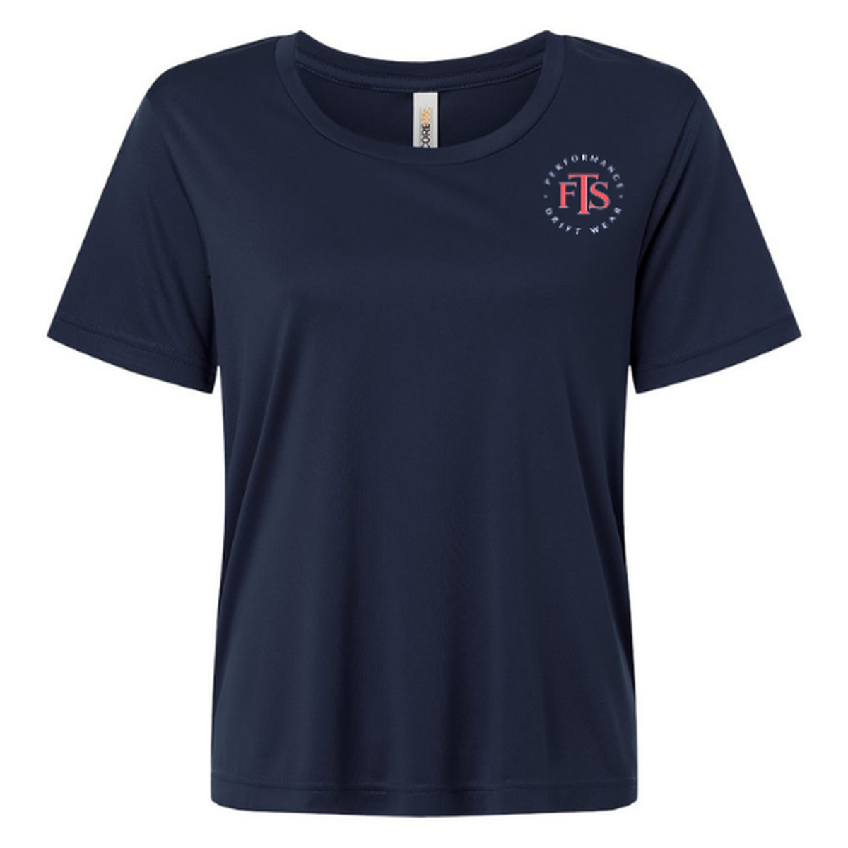 Saltwater Sweetheart SS in Classic Navy, front view - womens short sleeve performance fishing shirt by Fishing The Shallows