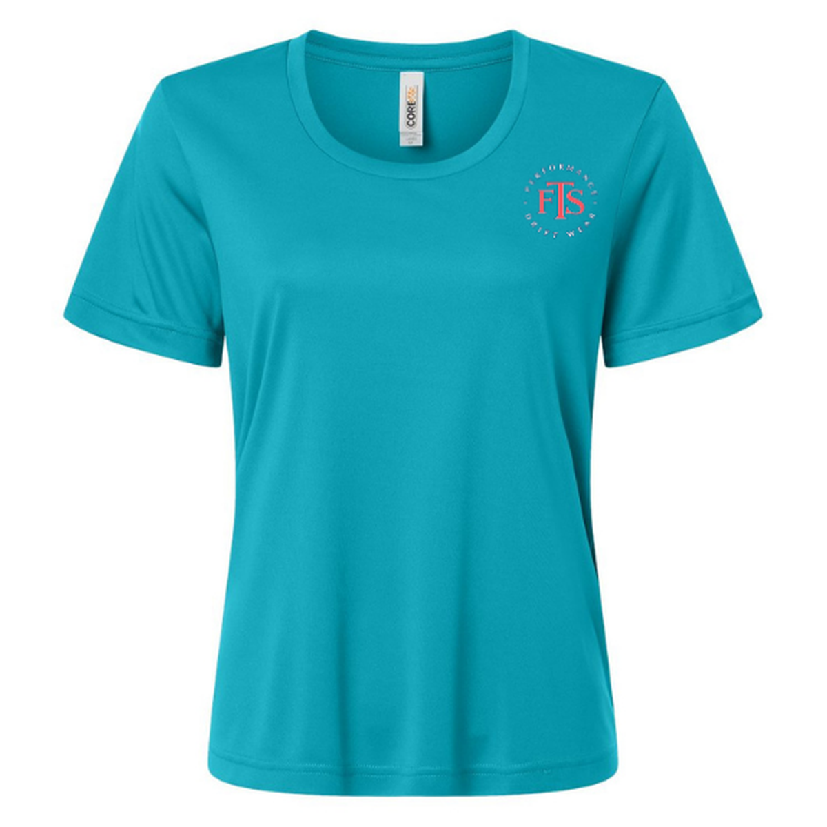 Saltwater Sweetheart SS in Clear Teal, front view - womens short sleeve performance fishing shirt by Fishing The Shallows