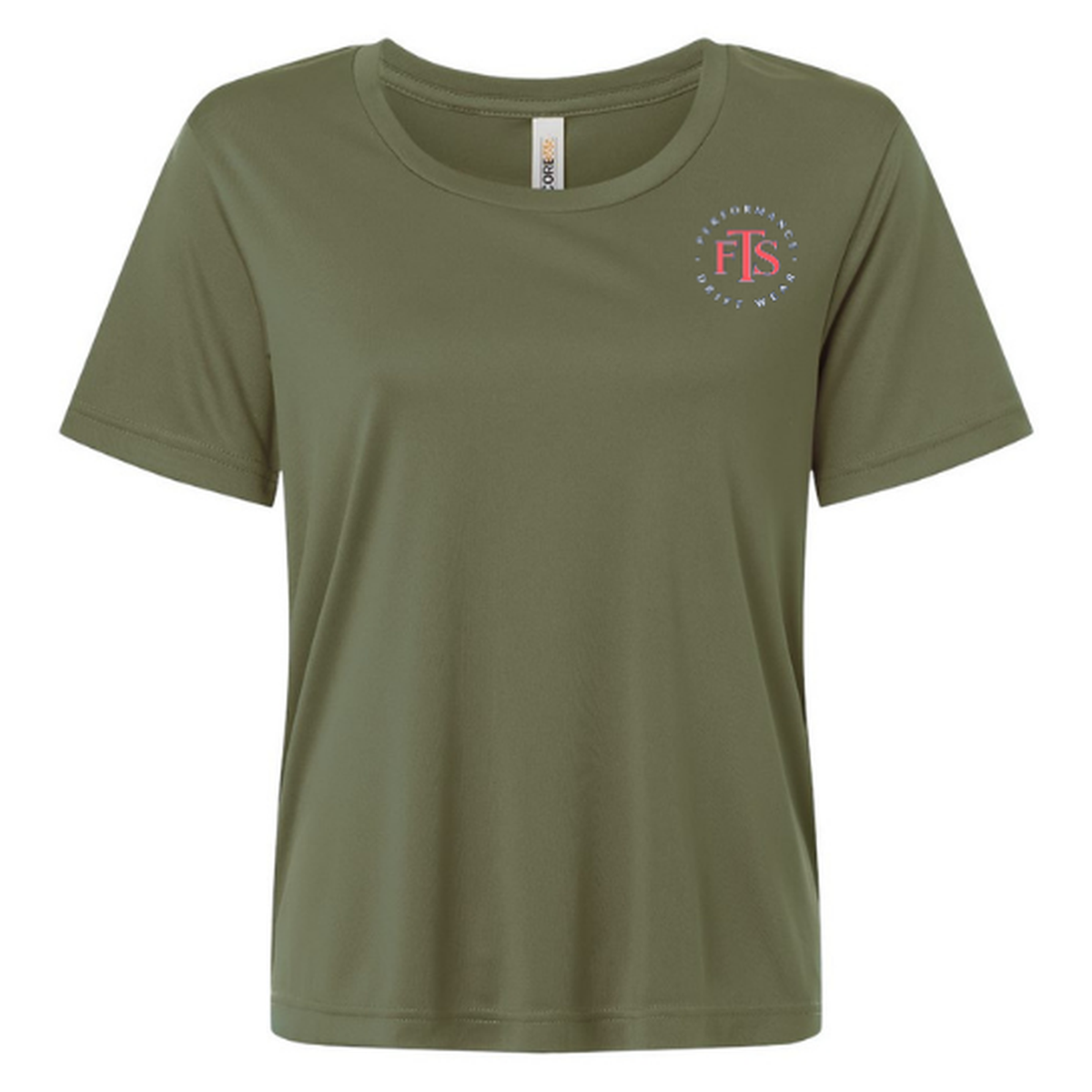 Saltwater Sweetheart SS in Military Green, front view - womens short sleeve performance fishing shirt by Fishing The Shallows