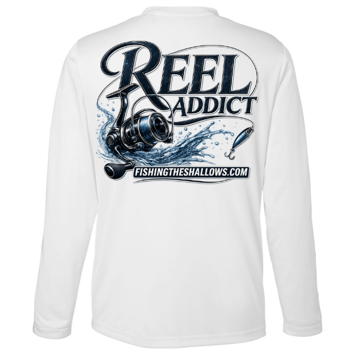 Reel Addict – Men's Long Sleeve - back view