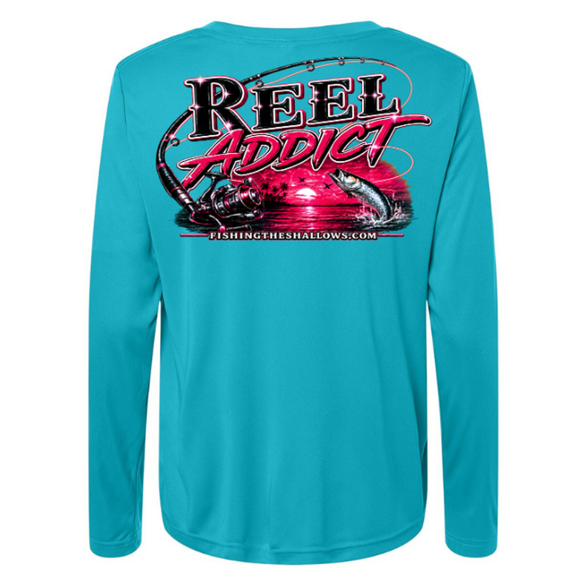 Reel Addict Pink – Women's Long Sleeve