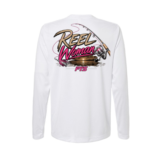 Reel Woman Pink – Women's Long Sleeve — back