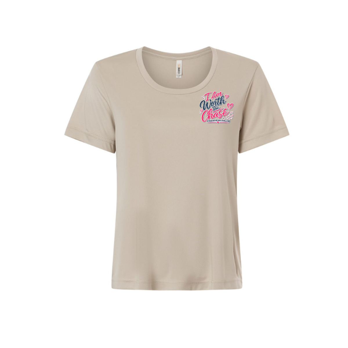 Worth It SS in Stone, front view - womens short sleeve performance fishing shirt by Fishing The Shallows