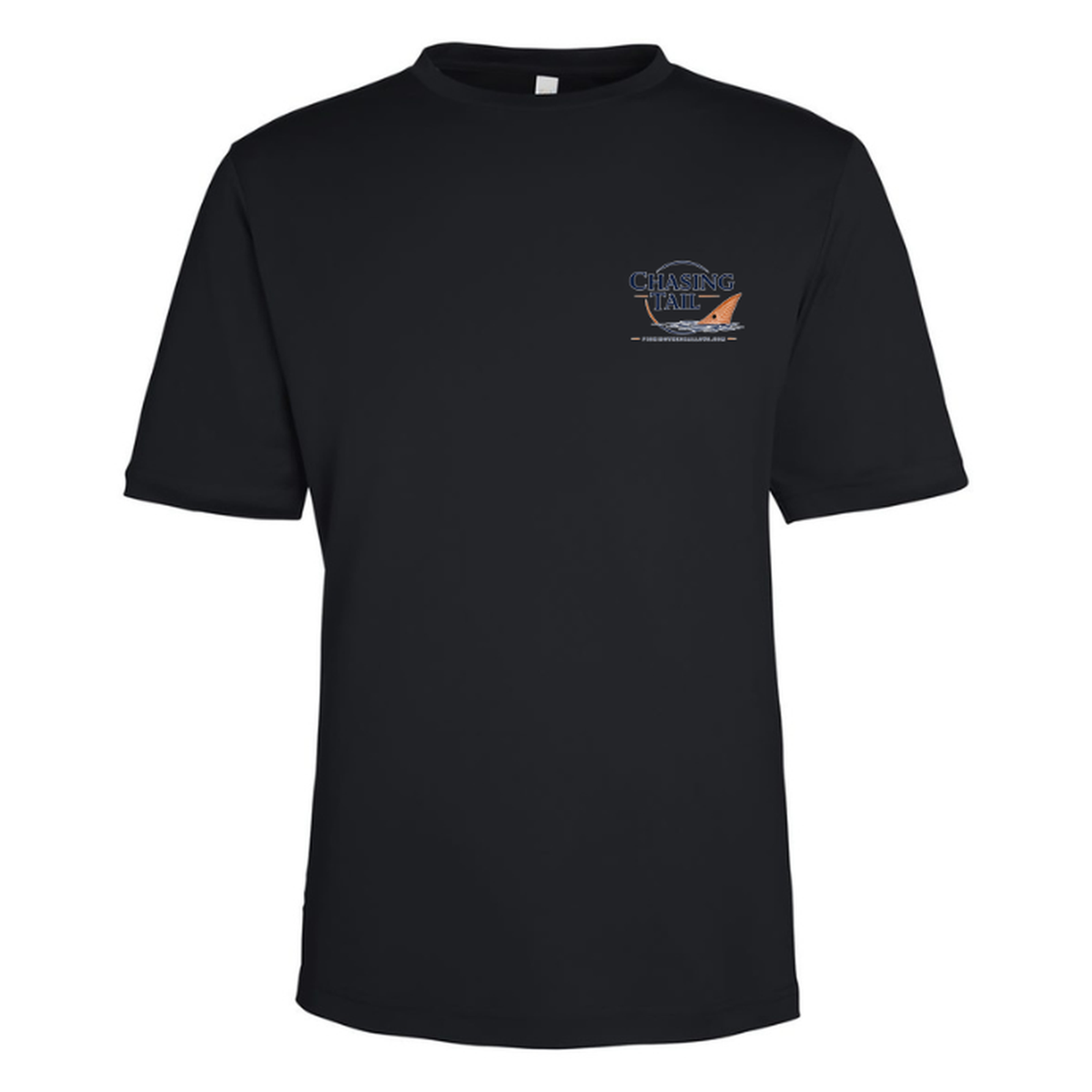 Born To Chase – Men's Short Sleeve — Black — Front
