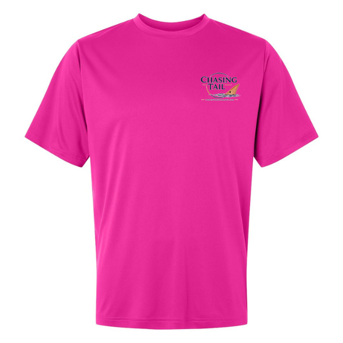 Born To Chase – Men's Short Sleeve — Bright Magenta — Front
