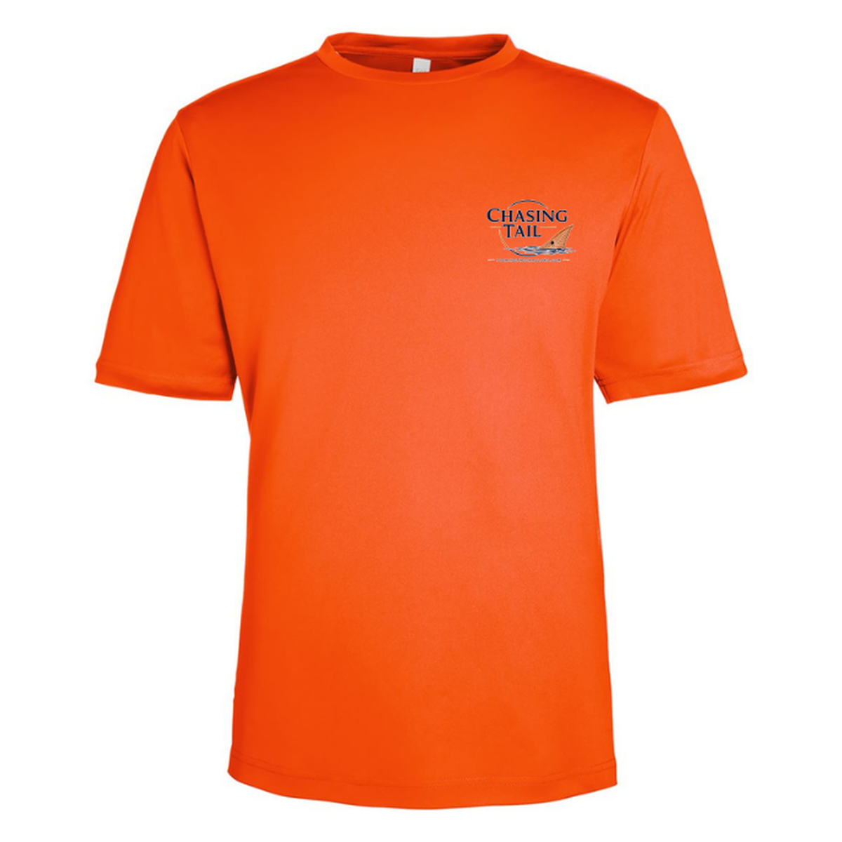 Born To Chase – Men's Short Sleeve — Campus Orange — Front