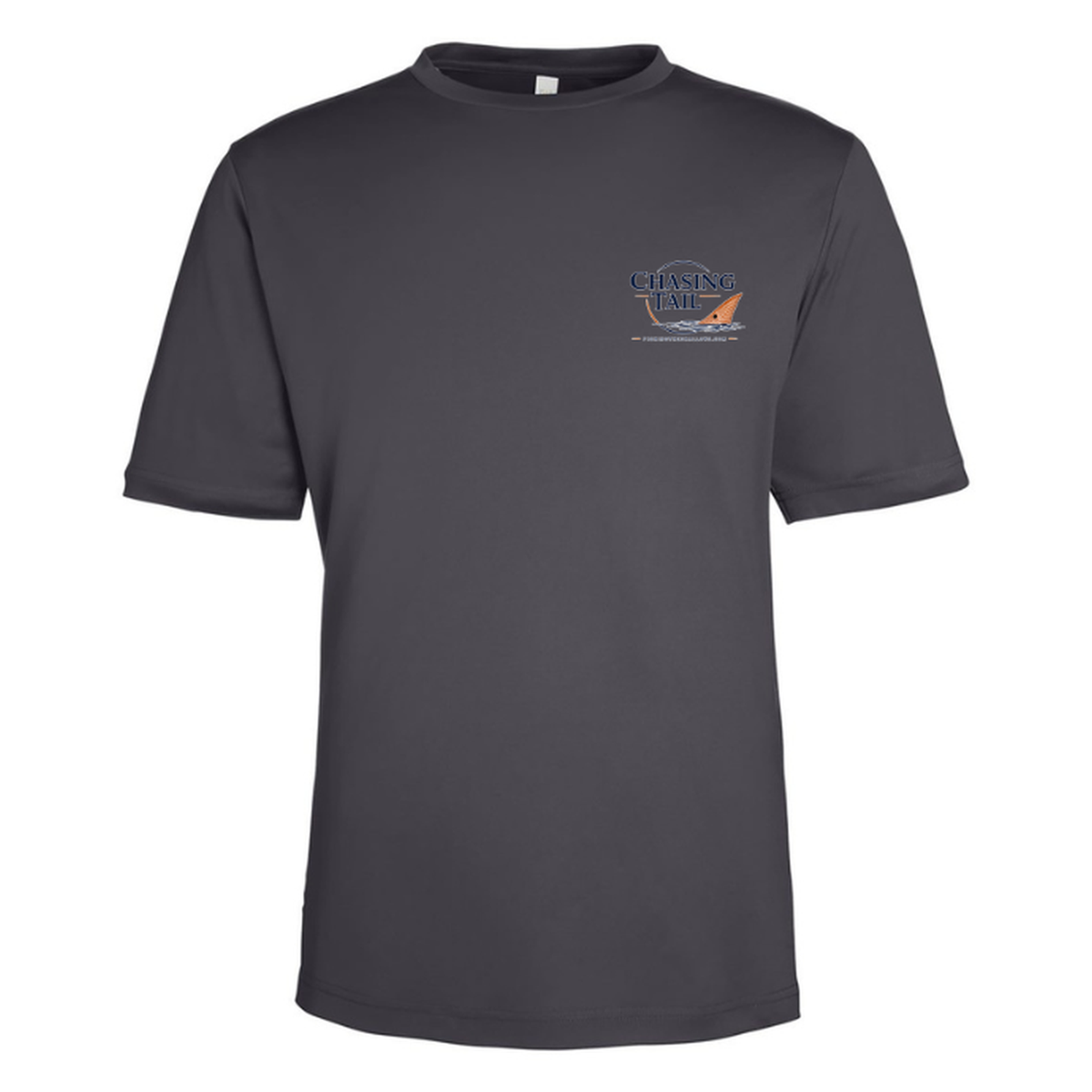 Born To Chase – Men's Short Sleeve — Carbon — Front
