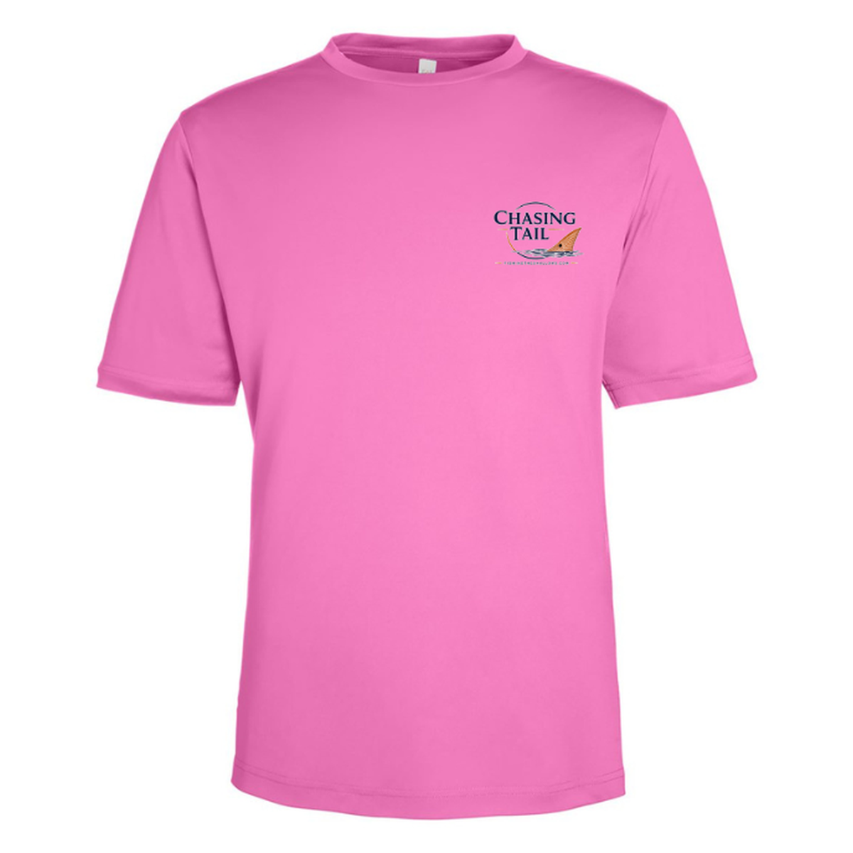 Born To Chase – Men's Short Sleeve — Charity Pink — Front