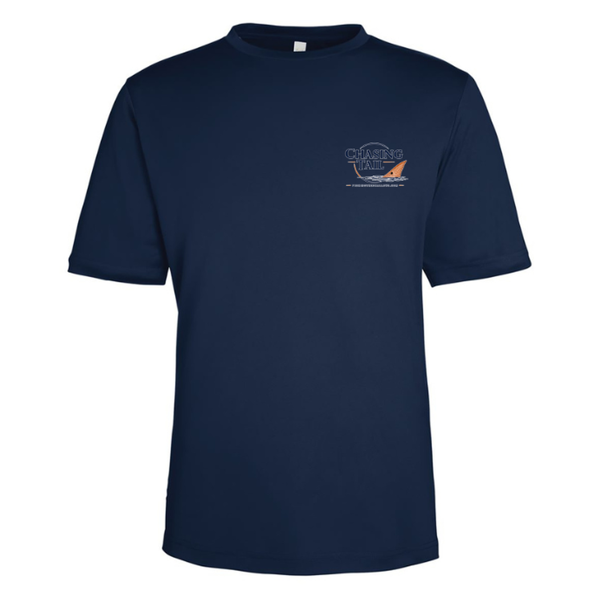 Born To Chase – Men's Short Sleeve — Classic Navy — Front