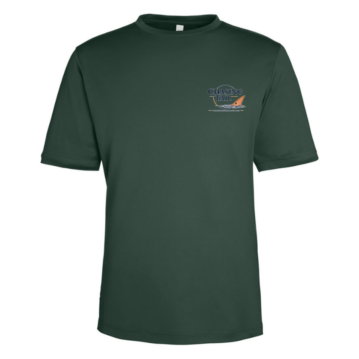 Born To Chase – Men's Short Sleeve — Forest — Front