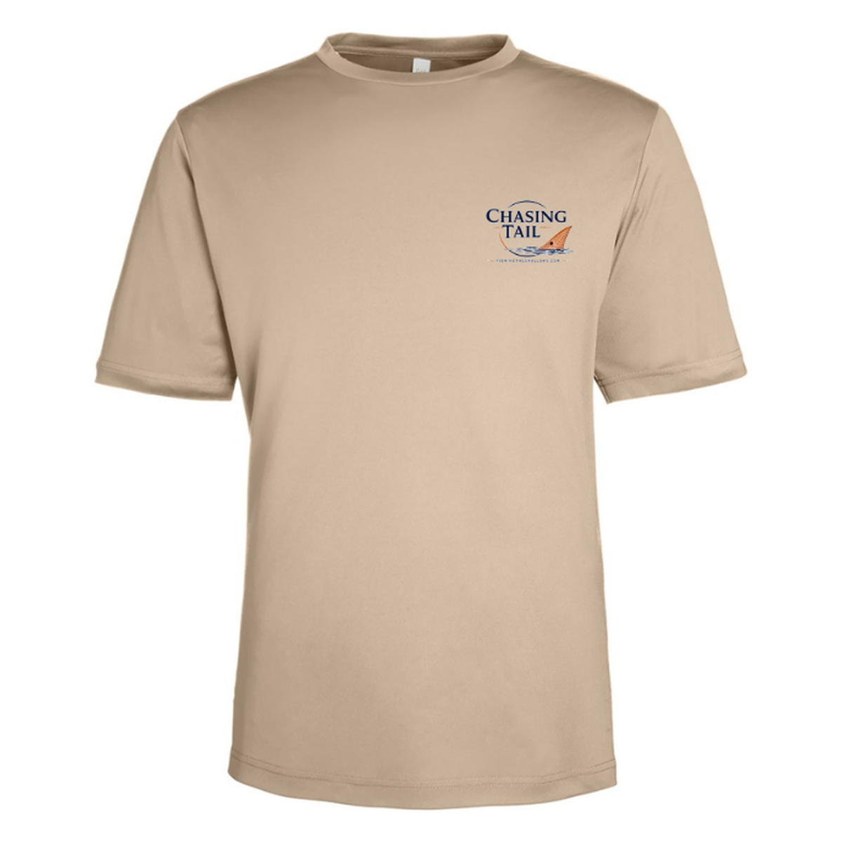 Born To Chase – Men's Short Sleeve — Stone — Front
