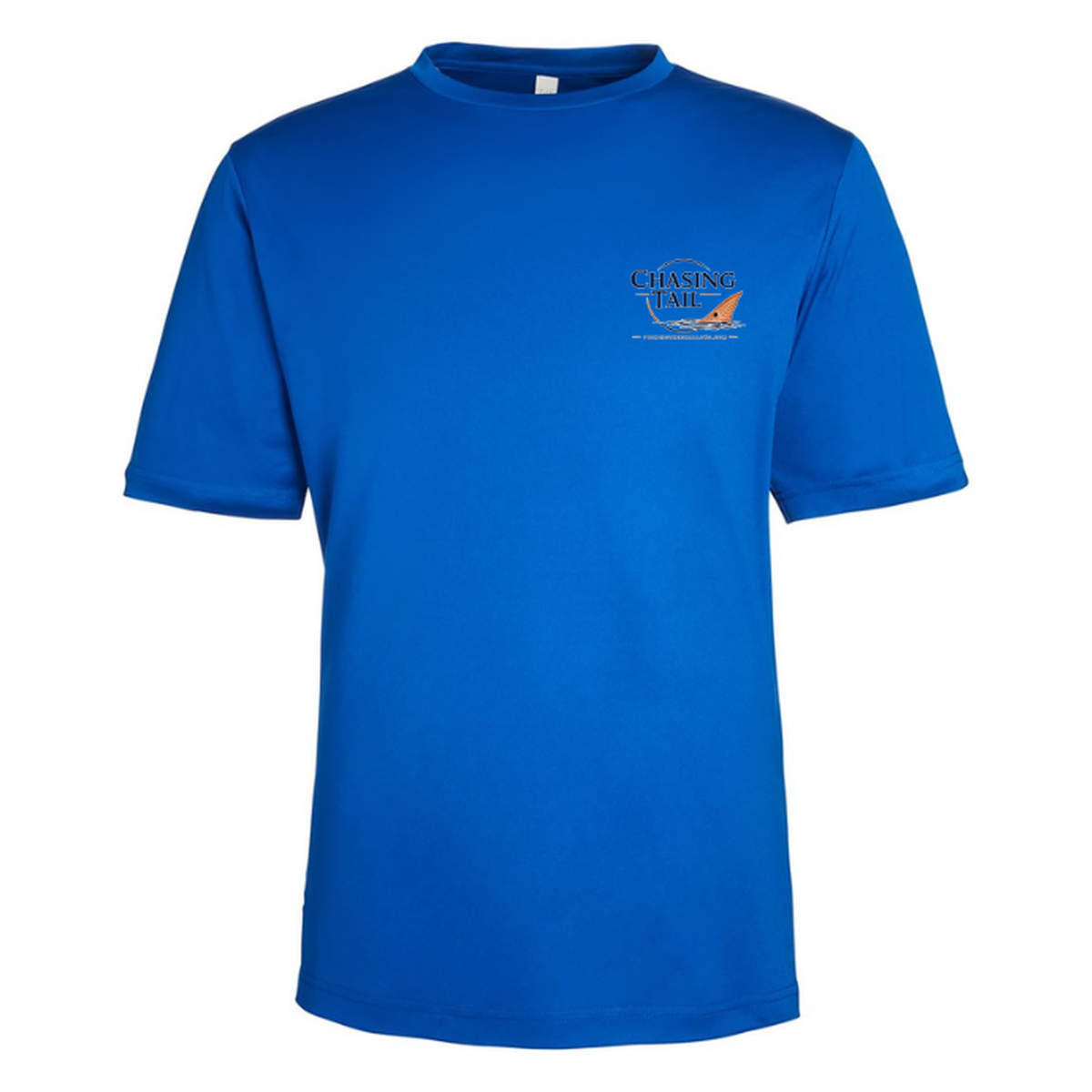 Born To Chase – Men's Short Sleeve — True Royal — Front