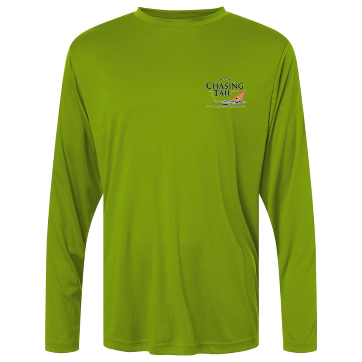 Chasing Tail – Men's Long Sleeve — Acid Green — Front