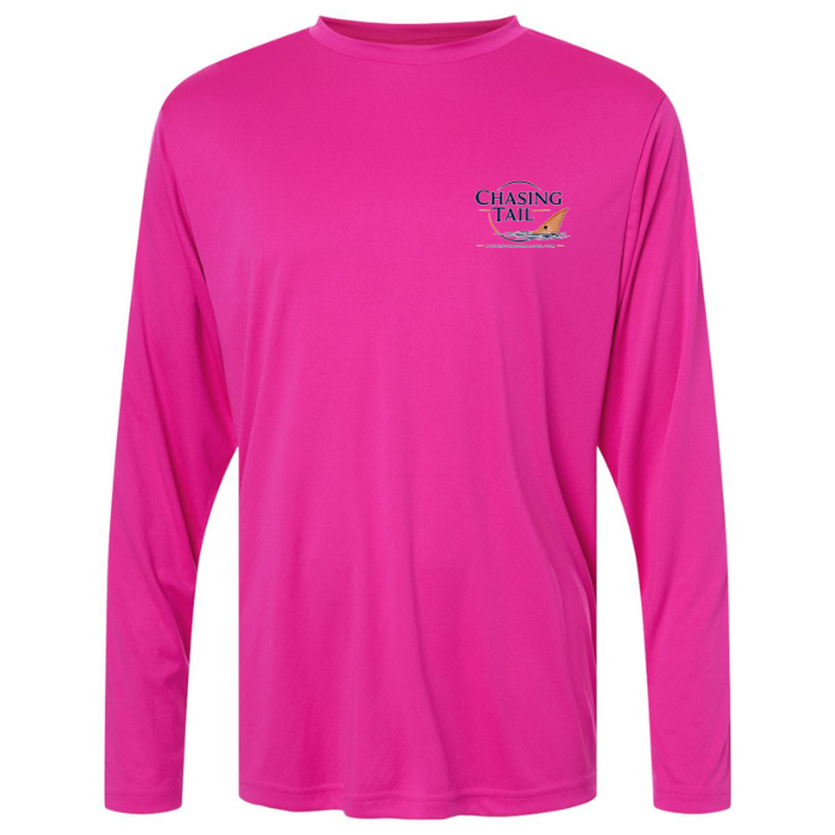 Chasing Tail – Men's Long Sleeve — Bright Magenta — Front