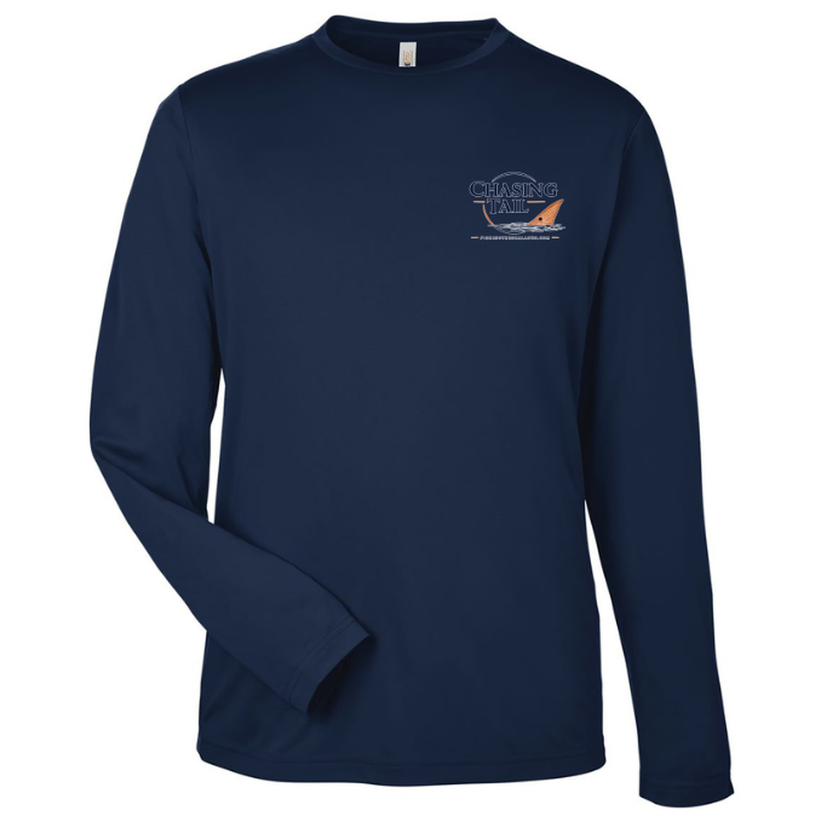 Chasing Tail – Men's Long Sleeve — Classic Navy — Front