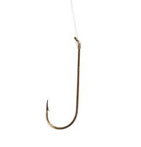 Eagle Claw Aberdeen Bronze Snelled Hook Size 1 6