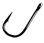 Gamakatsu Trailer Hook Nickle Size 1-0 5ct