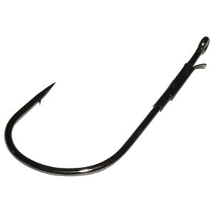 Gamakatsu Heavy Cover Worm Hook Black Size 4-0 4ct