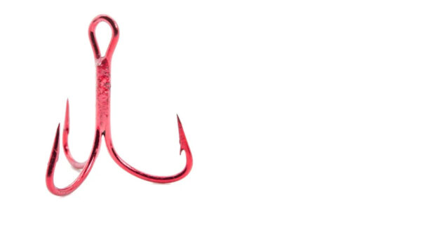 Mustad Ultra Point Treble Hook Red 11ct Size 2