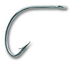 Mustad Wide Gap Hook Nickle 100ct Size 2-0