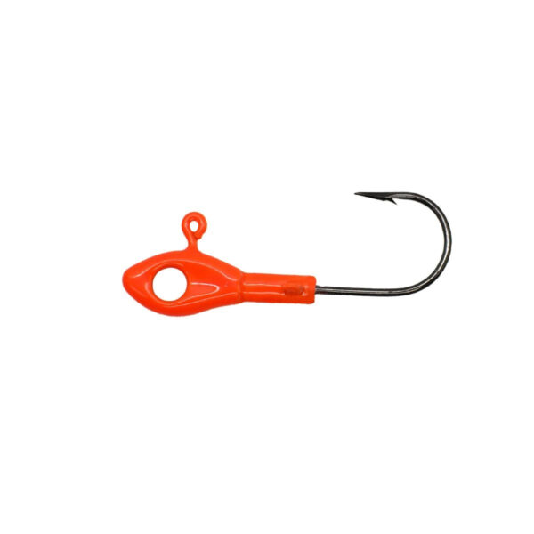 Crappie Magnet Eye Hole Minnow Heads 5ct 1-16oz Orange